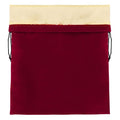 Segbeauty Blow Dryer Bag, Hair Dryer Storage Bag, 11.8x15.7 inches Satin Lined Storage Bags with Drawstring Wine Red Velvet Pouch Bag Travel Organizer for Diffuser, Straighteners, Clothes