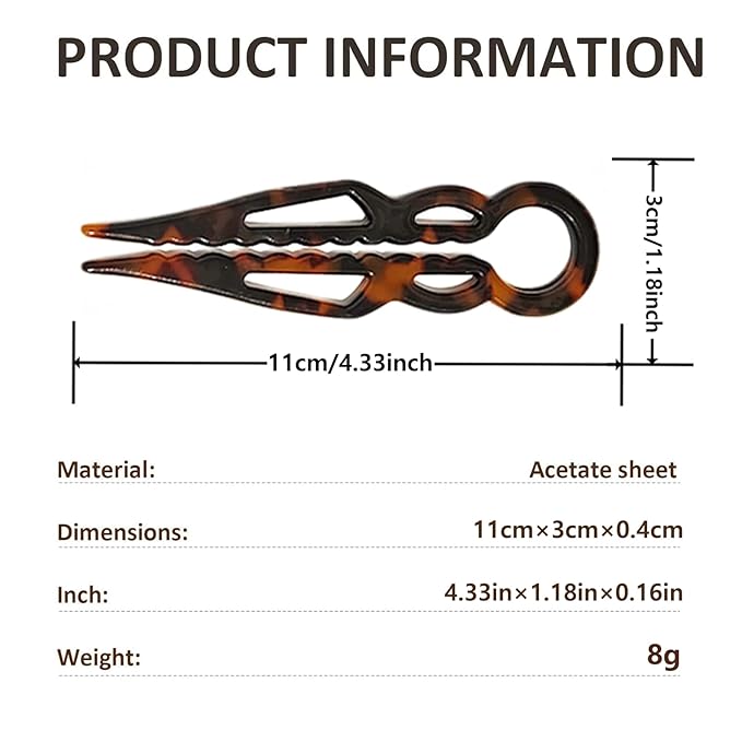 Prestige Hair Pins,3PCS Elegant Hair Accessories,French Hair Pins for women,Suitable for all head shapes (C-1)