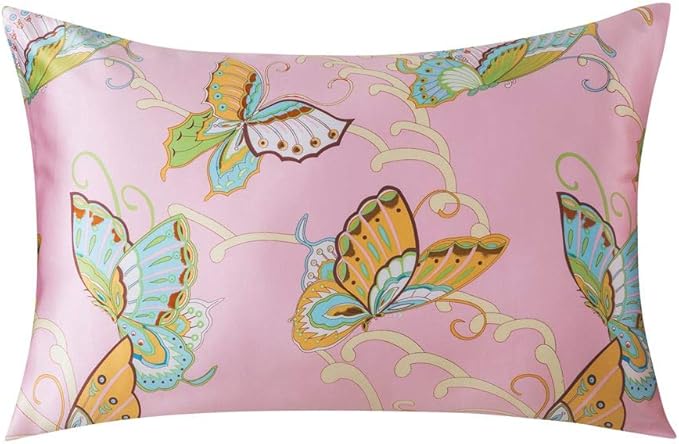 SLPBABY Silk Pillowcase for Hair and Skin with Hidden Zipper Print (Queen, Pattern32)