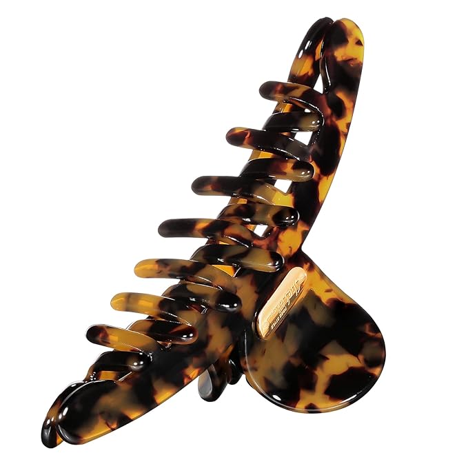 Acetate Hair Clip for Women, SHE'S FREE STYLE JUST FOR YOU [2024 New] Premium Tortoise Shell Hair Claw Clips, Butterfly Hair Accessory (Tortoise-4.8")