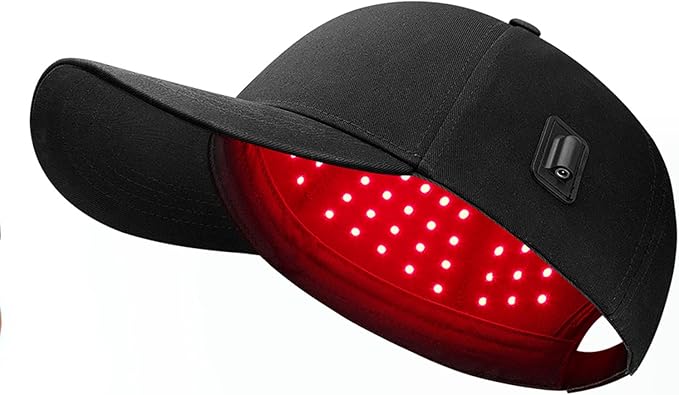 LED lights Hair Growth Cap, Black