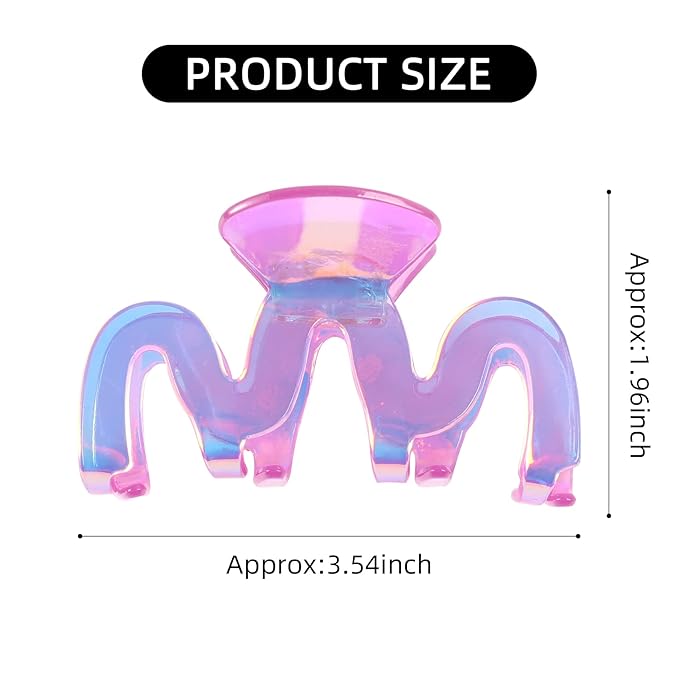 Jayongnee Large Claw Clips - 5Pcs for Thick and Thin Hair