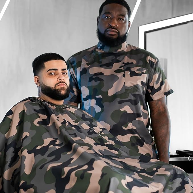 Barber Strong The Barber Cape Haircut Cover for Men, Hair Repelling and Static-Reducing Material, Water Resistant Fabric