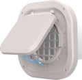 Dryer Vent Cover Outside 4 inch, Magnetic Door Design, Durable Airflow Vent with Lint Trap Screen, Thickened Material, 7 inch x 7 inch Size, Beige