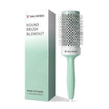 Eagle Fortress Round Brush for Blow Out, Thermal Ceramic Hair Brush for Blow Drying with Ionic Bristle for Professional Blowout Brushing - Green, 53mm
