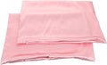 TOYANDONA 2pcs High-Density Faux Silk Pillowcase with Hidden Zipper Soft Smooth Travel and Home Pillow Cover for Hair Protection and Skin Care Lightweight Pink
