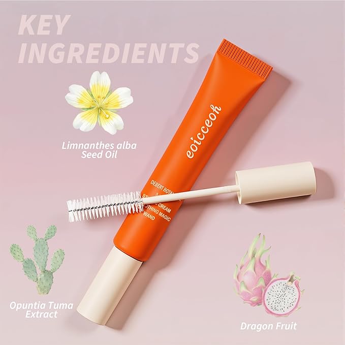Hair Styling Cream, Desert Botanical 3-In-1 Styling Cream & Taming Wand - Smooth Frizz, Tame Flyaways, Style Edges, Versatile & Portable, for Styling Natural Beautiful Hair Radiant - 0.6 oz