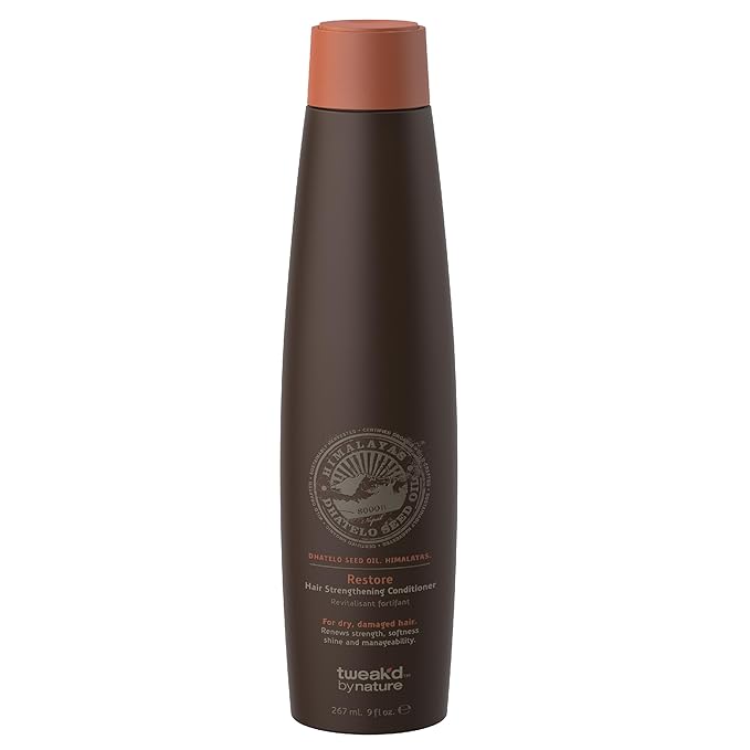 Tweak’d by Nature - Restore Hair Strengthening Conditioner, Sulfate Free Deep Conditioner for Dry, Damaged Hair, Hydrating Hair Care for Instant Shine and Softness (9oz)