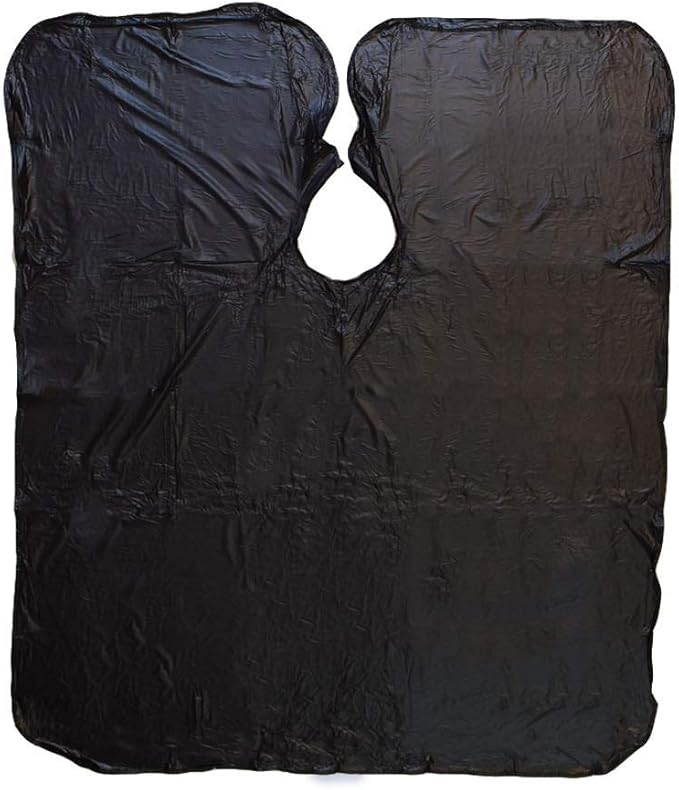 Betty Dain Jumbo Shampoo Cape, 45" W x 54" L, Waterproof & Stain-resistant Vinyl, Touch-and-close Fastener, Machine Washable