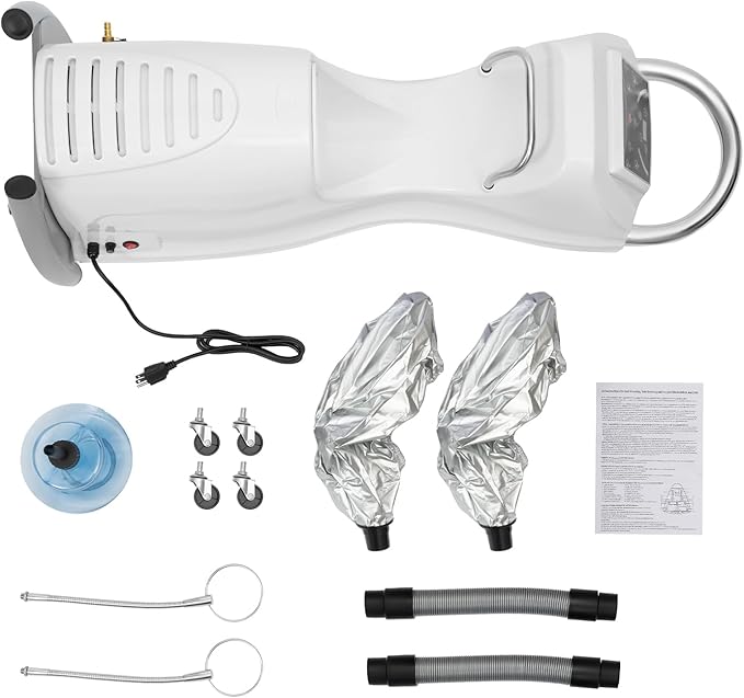 Hair Steamer Professional Hair Salon Steamer,Hair Steamer with Temperature and Time Adjustment (700W White)