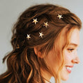 Unicra Gold Hair Pins Star Hair Clips Bridal Hair Piece Wedding Hair Accessories for Women and Girls Pack of 5 (Gold)