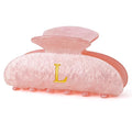Birthday Gifts for Teens Girls - Initial Letter Hair Clips | Personalized Gifts | Personalized Hair Claws | Birthday Gifts for Women | Christmas Gifts for Teens Girls Stocking Stuffers - Pink,L