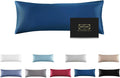 Mulberry Silk Pillowcase for Hair and Skin,Cooling Silk Pillow Case with Hidden Zipper,Allergen Proof Dual Sides Soft Breathable Smooth Silk Pillow Cover for Women (Gem Blue, Body)