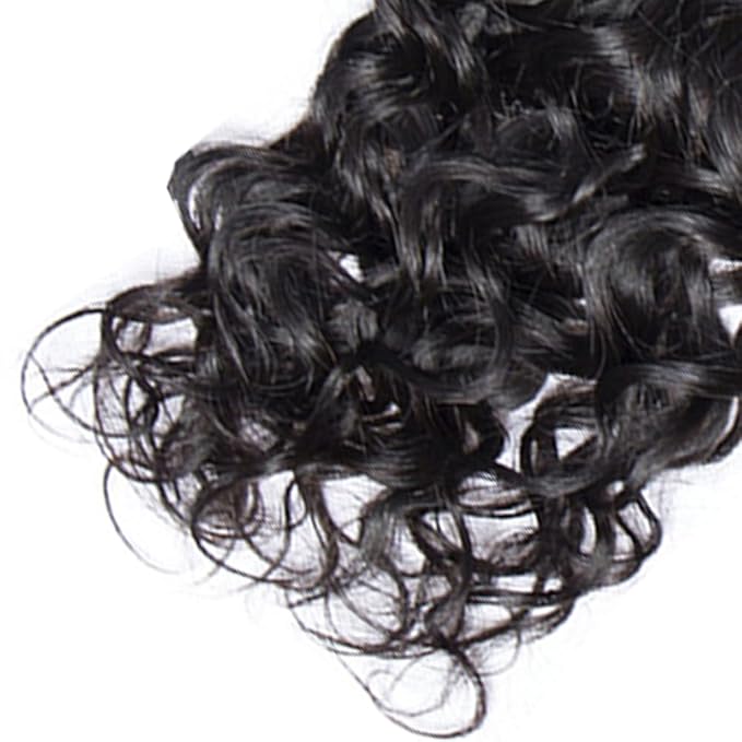 Curly Bundles Human Hair Natural Black Kinky Curly Bundle Niegmeag Brazilian Virgin Soft and Silky Remy Hair 3 Bundles 20 22 24 Inch Double Weft Color 1B Bundle Hair Weave