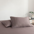 Bella Coterie | Luxury Bamboo Viscose Queen Size Pillowcase Set | 100% Organically Grown | Ultra Soft | Cooling | 2 Pcs [Mocha]