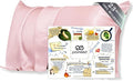 PROMEED 23 Momme Grade 6A+ Pink Silk Pillowcase with Zipper, Premium Mulberry Silk Pillow Cases for Women Hair, Natural Silk Anti Acne Pillowcase (King 20"x36", Pink)
