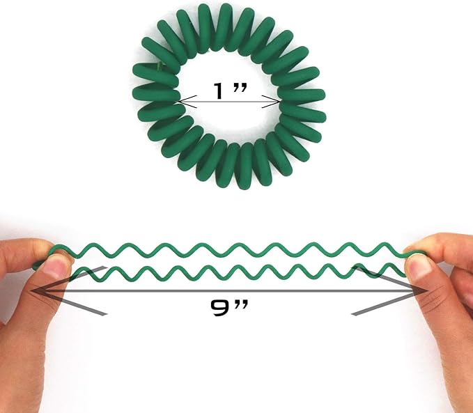 79STYLE 50Pcs Spiral Hair Ties Matte No Crease Coil Hair Ties Colorful Bulk Hair Coils Telephone Phone Cord Coil Plastic Ponytail Holder For Girls Women (Candy -Small Szie)