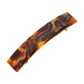 Brown Hair Barrette for Thin Hair, Classic Rectangle French Barrette for Women, Lightweight and Comfortable, Strong Hold, Africa | France Luxe
