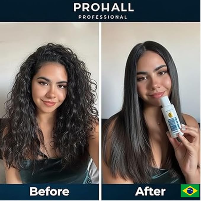 Brazilian Keratin Treatment Blowout Complex-PROHALL SELECT ONE 4.05 oz-Formaldehyde Free Keratin Hair Treatment-Queratina Brasileña Keratina Para Alisar el Pelo Sin Formol-Pack of 2