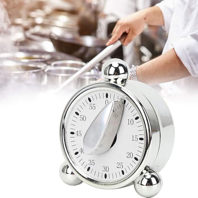 Mechanical Timer Cooking Reminder Precise Alarm Clock Countdown Reminder for Kitchen Hairdressing,Kitchen Timer, Beauty Salon, Hair Color Processing, Cooking, Baking, Kitchen Timer, Mechanical T