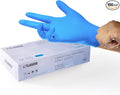 LANON Disposable Nitrile Gloves, Silicone-Free, Food-Safe, Chemical Resistant, Powder-Free, Textured Fingertips, Cooking, Cleaning, Blue, Large