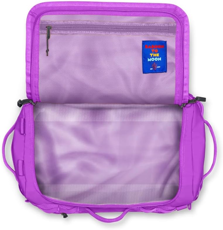 Baboon to the Moon Go-Bag Small 40L – Detachable Straps, Small Duffle Bag for Travel, Gym Bag for Women, Mens Travel Bag, Duffel Bags for Traveling, Travel Duffel Bags for Women (Electric Purple)