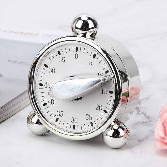 Mechanical Timer Cooking Reminder Precise Alarm Clock Countdown Reminder for Kitchen Hairdressing,Kitchen Timer, Beauty Salon, Hair Color Processing, Cooking, Baking, Kitchen Timer, Mechanical T