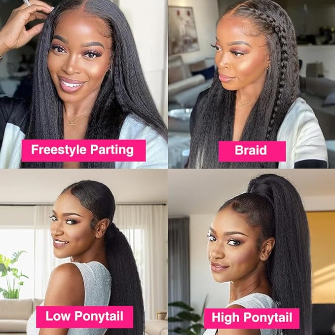 Invisi Edge Clip In Hair Extensions Human Hair 2 Pack 240g 16pcs Kinky Straight Invisible Clip Ins For Women Full Head Injected Clip Ins Remy Human Hair Extensions Natural Color 16inch