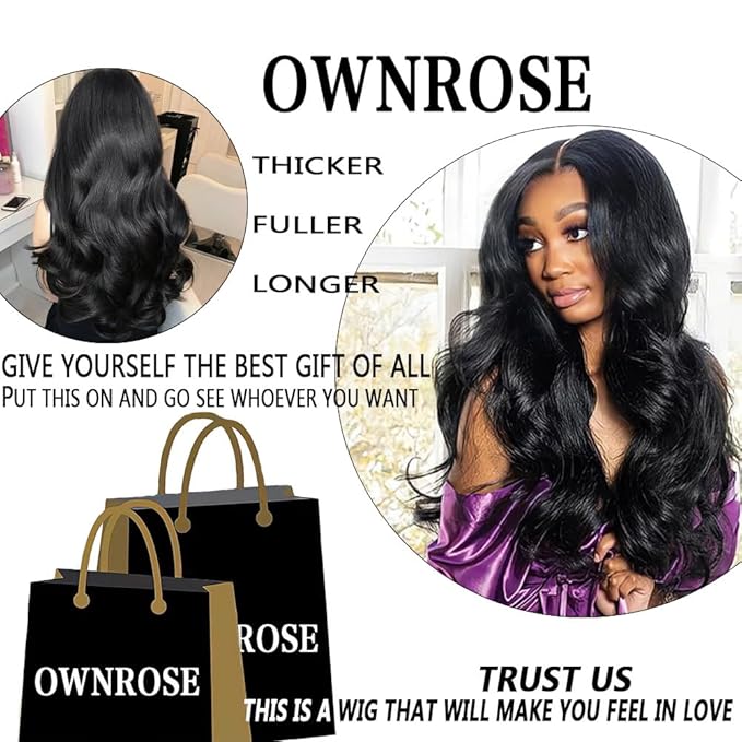 Body Wave Lace Front Wigs Human Hair 18 Inch HD Lace Frontal Wig 13x6 Pre Plucked with Baby Hair 200 Density Glueless Wig Brazilian Virgin Wigs for Women