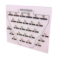 Extension Holder - Acrylic Hair Extension Organizer, Styling Hair Separator Board | Hair Tinsel Storage Plate with Clip for Wig Grafting, Sectioning, and Display for Home & Salon Use
