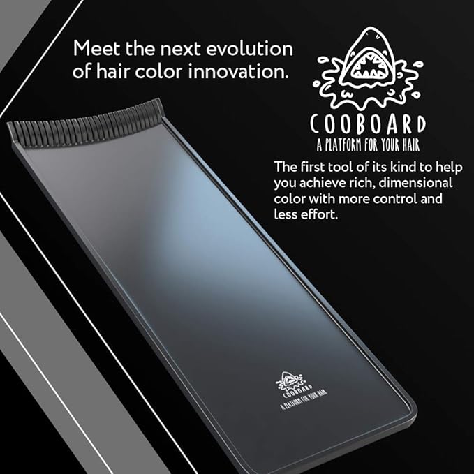 Authentic Cooboard Balayage Board with Teeth | Original Highlighting Paddle from The Maker of Cooboard Hair Highlighting Kit | Easy to Clean, Sturdy, Lightweight (Cooboard Green)