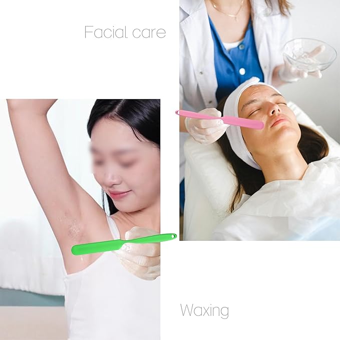1-PCS Non-Stick Reusable Wax Silicone Spatula, Silicone Waxing Applicators for Hair Removal, for Home Salon Body Use (Purple, size 1)