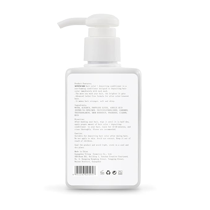 SOVONCARE Light Copper Hair Color Depositing Conditioner Mask 5.28 OZ, Cruelty-Free