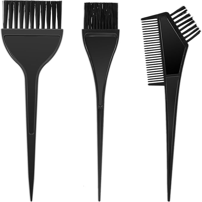 3Pcs Professional Salon Hair Color Applicator Kit - Hair Tint Dyeing Brush Set for Coloring and Dyeing