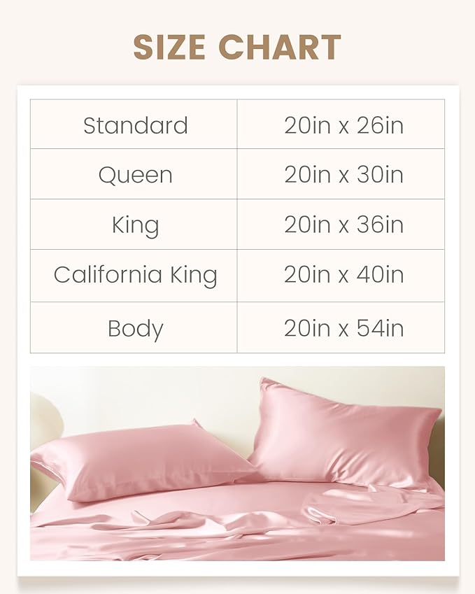 THXSILK Pure Mulberry Silk Zipper Pillow Case, Grade 6A+ Mulberry Silk Pillowcase, Real Silk Both Sides Pillow Case for Hair and Skin - 1PC (Light Pink, California King Size 20"x40")