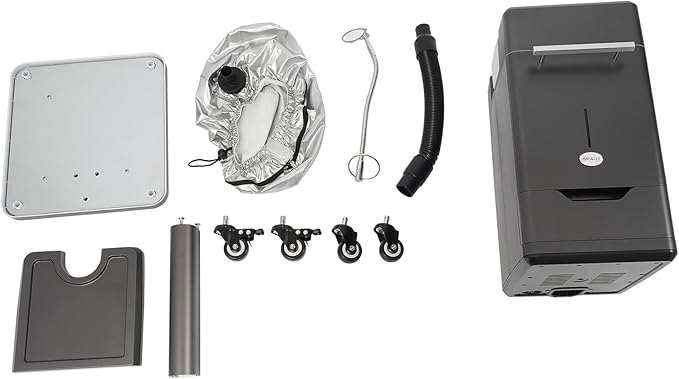 Nano Steamer for Hair, 500w Micro Mist Salon Treatment Hair Steamer Machine, Professional Nano Hair Steamer Machine Color Processor Beauty Salon Nano Hair Steamer with Hose Attachment, Caps