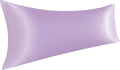 NTBAY Satin Body Pillowcase for Hair and Skin, Luxurious and Silky Pillow case with Envelope Closure, 20x54 Inches, Light Purple
