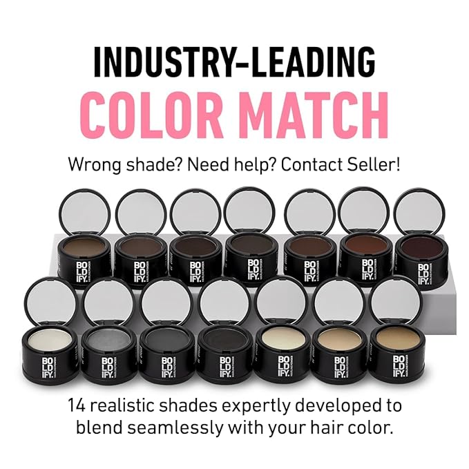 BOLDIFY Hairline Powder (LARGE, 10g) - Root Touch Up Hair Color for Gray Coverage - Bald Spot Concealing Hair Powder for Women & Men - 24-Hour Stain-Proof - Light Blonde
