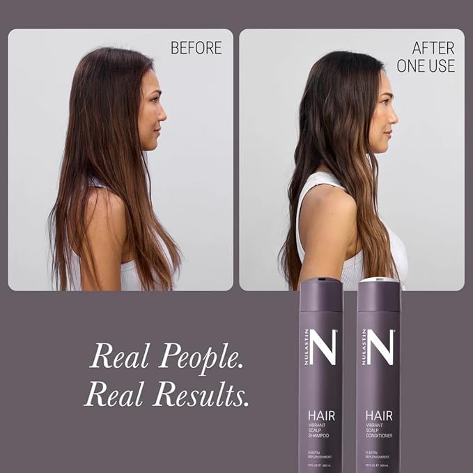 NULASTIN Vibrant Scalp Hair Shampoo - Volumizing Shampoo for Fine Hair & Nourishing Scalp Care - Color Safe Formula to Deliver Weightless Shine, Reduce Frizz & Minimize Breakage (10 Fl Oz)