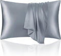 ECOSA Luxurious 30 Momme 100% Mulberry Silk Pillowcase (50x70cm) – 6A Grade Charmeuse Weave, Oeko-TEX® Certified – Frizz-Free Hair & Wrinkle-Free Skin (Sky Blue)