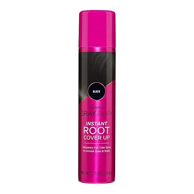 EVERPRO Gray Away Instant Root Cover Up Spray 2.5oz - Black