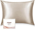 Adubor 100% Silk Pillowcase - Mulberry Silk Pillow Cases, 23 Momme 6A Grade Fibers, Silk Pillow Case for Hair and Skin Health, with Hidden Zipper (Standard 20''×26'', Beige, 1PC)