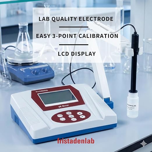 Fristaden Lab Benchtop pH Meter | USA Company | (Standard Lab Electrode)