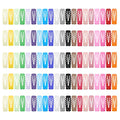 ECADY 100-Piece Metal Snap Hair Clips for Girls, Toddlers, and Kids - Perfect for Fine Hair, Thick Hair, and More - Featuring Fun Rectangle Designs