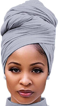 Harewom Head Wraps for Black Women Stretch Head Scarf Long African Hair Wraps Turban Headwraps Jersey Headbands