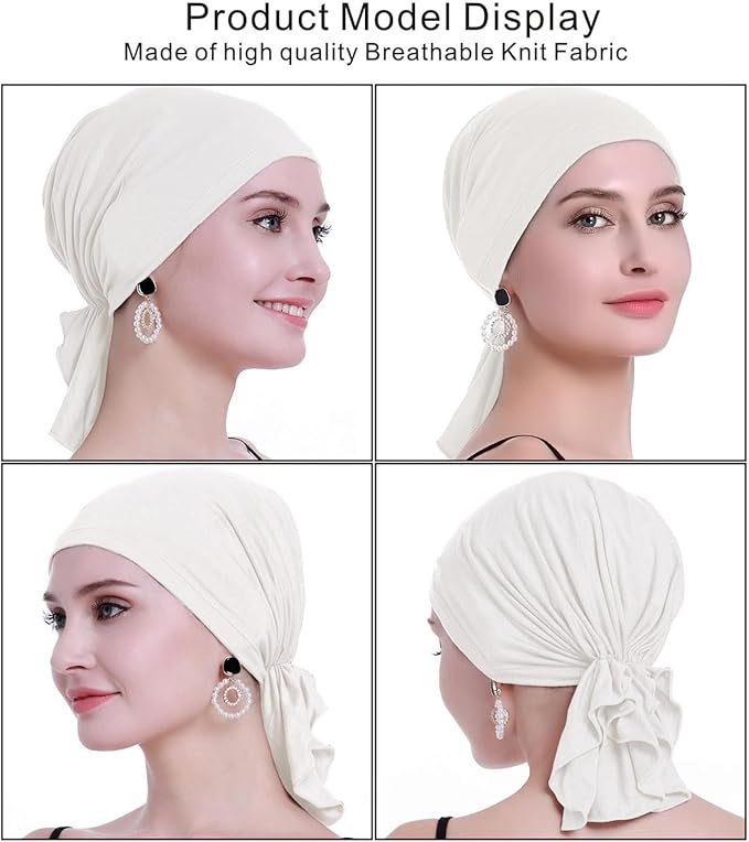 osvyo Chemo Headscarf for Women Hair Loss - Cancer Slip On Headwear Turbans Sealed Packaging