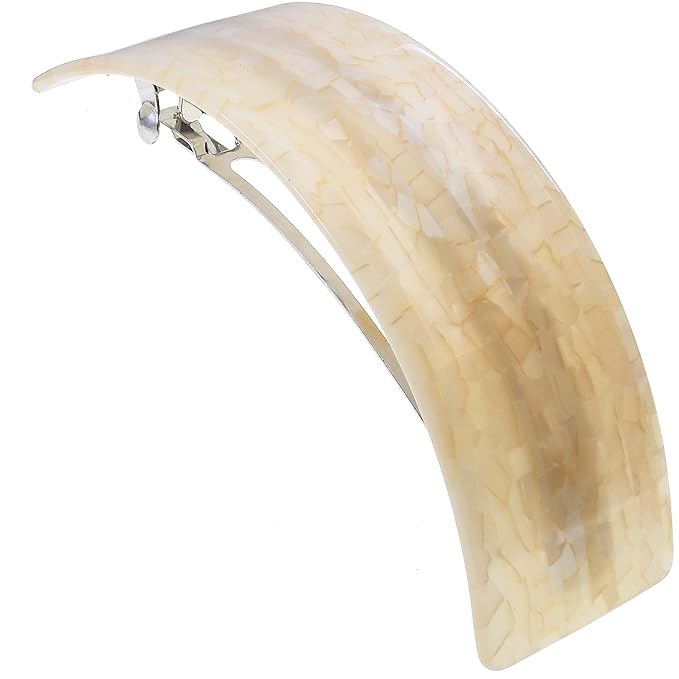 Camila Paris CP3577 French Hair Barrette Clip for Girls for Thick Curly Wavy Long Hair, Strong Hold Grip Hair Clips for Women, Automatic, No Slip Styling Girls Hair Accessories, Handmade in France