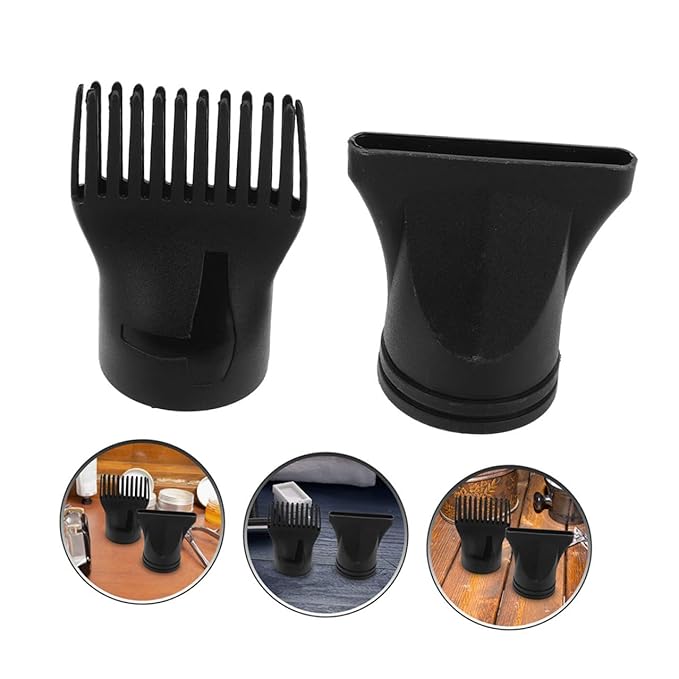 7pcs Hair Dryer Attachment Fit Plastic Nozzle Comb Diffuser Concentrator for Salon and Home Styling Styling Tools for Diverse Hairstyles