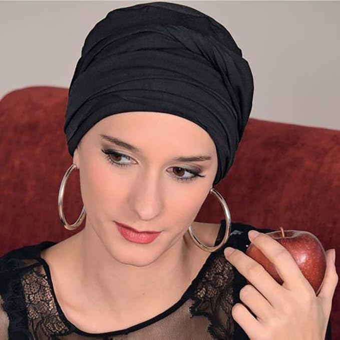 Harewom Head Wraps for Black Women Stretch Head Scarf Long African Hair Wraps Turban Headwraps Jersey Headbands