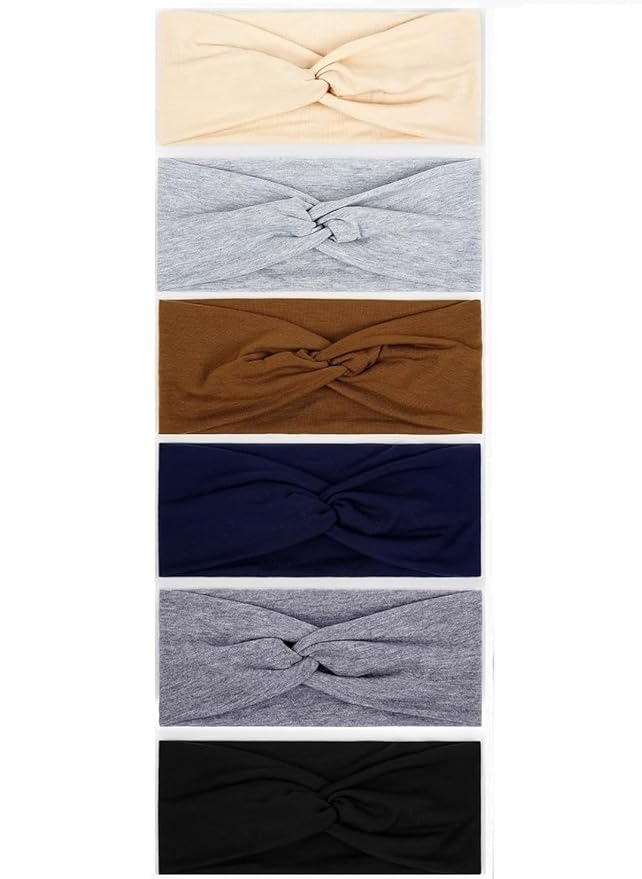 TERSE Headbands for Women Non Slip: Twist Head Bands for Women's Hair Trendy Solid Colors